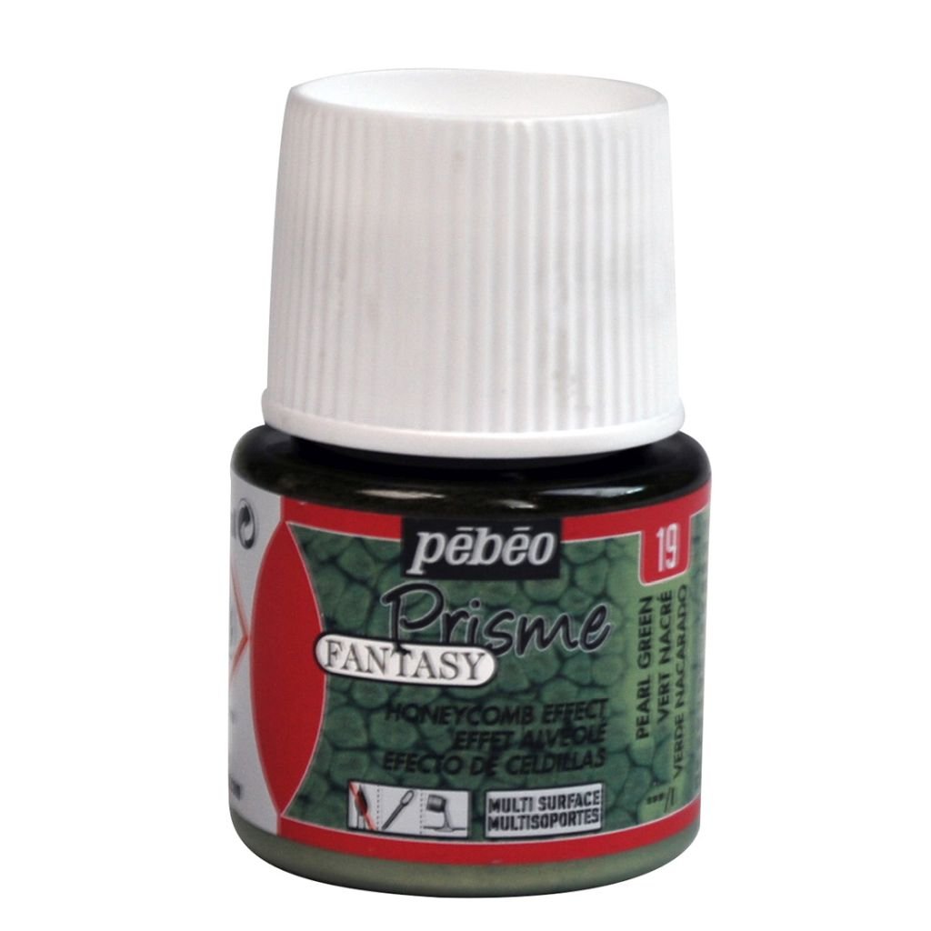 Pebeo Fantasy Prisme Paint - 45 ML Bottle - Pearl Green (19)