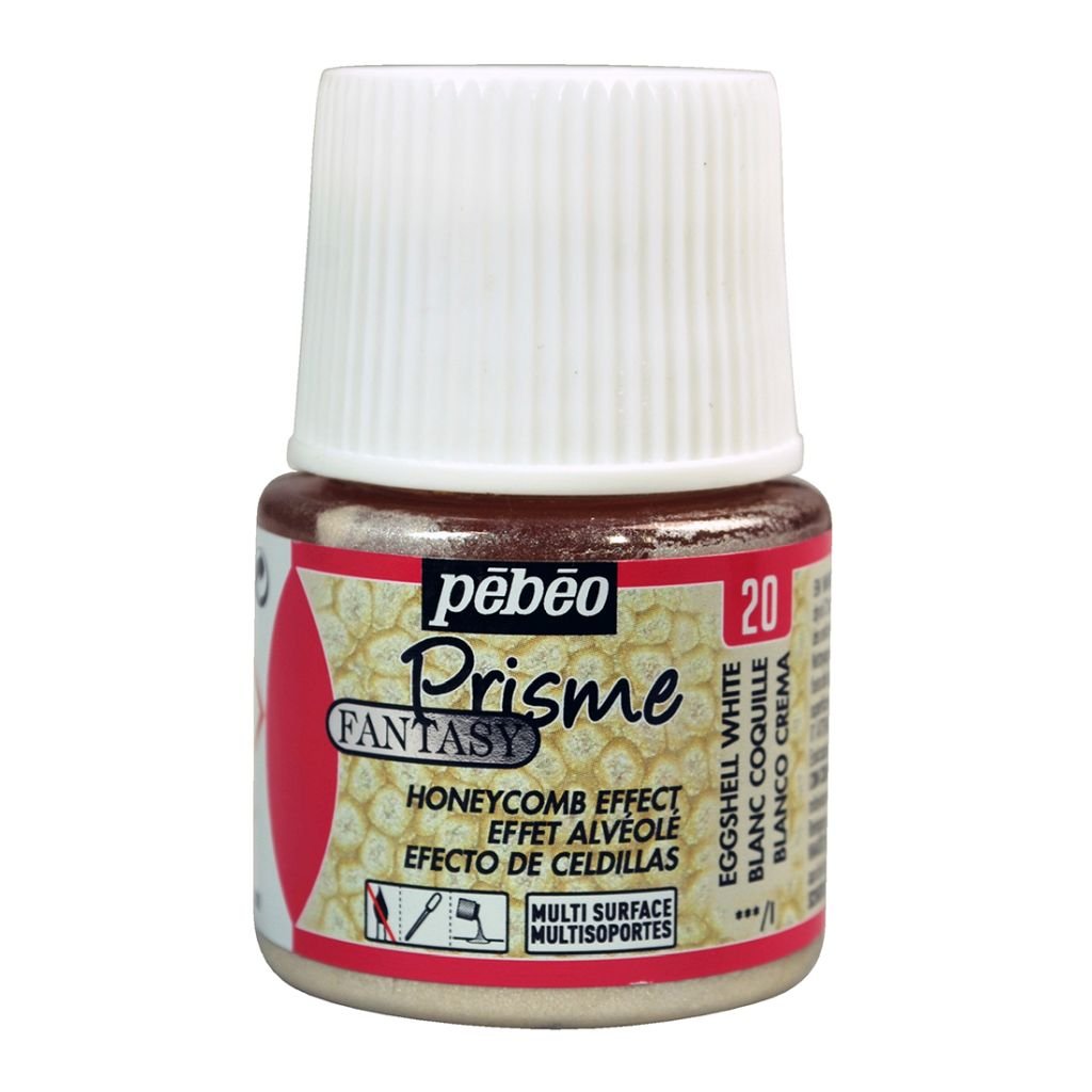 Pebeo Fantasy Prisme Paint - 45 ML Bottle - Eggshell White (20)