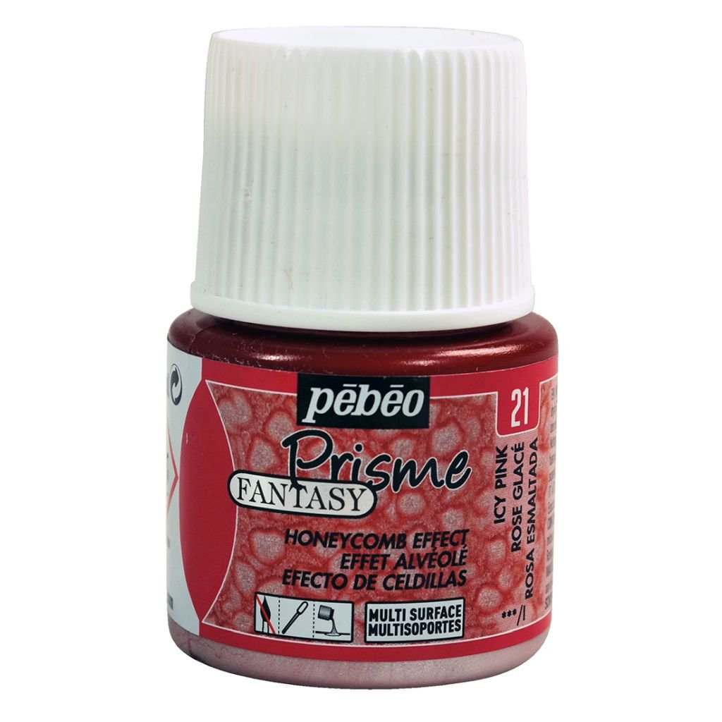 Pebeo Fantasy Prisme Paint - 45 ML Bottle - Icy Pink (21)