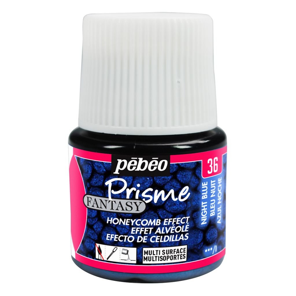 Pebeo Fantasy Prisme Paint - 45 ML Bottle - Midnight Blue (36)
