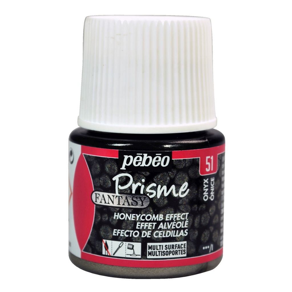 Pebeo Fantasy Prisme Paint - 45 ML Bottle - Onyx (51)