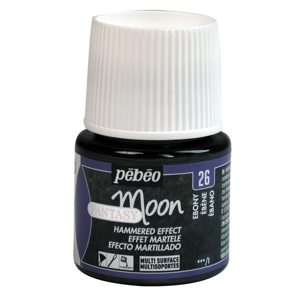 Pebeo Fantasy Moon Mixed Media Paint - 45 ml Bottle - Ebony (26)
