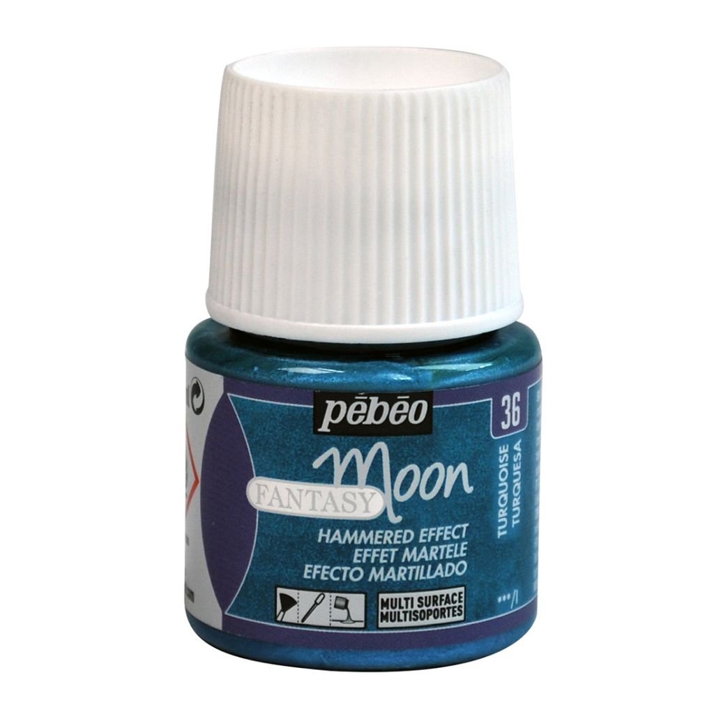 Pebeo Fantasy Moon Mixed Media Paint - 45 ml Bottle - Turquoise (36)