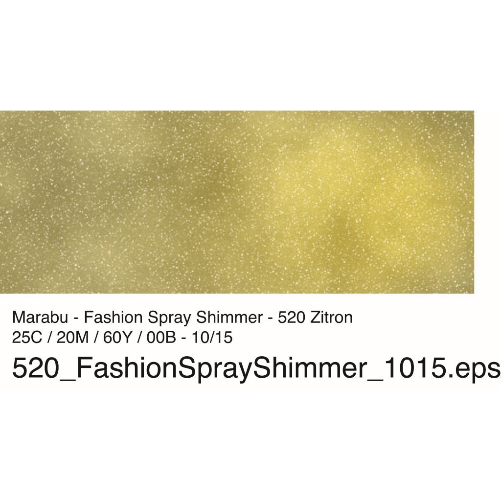Marabu Fashion-Shimmer - 100 ML Spray Bottle - Lemon (520)
