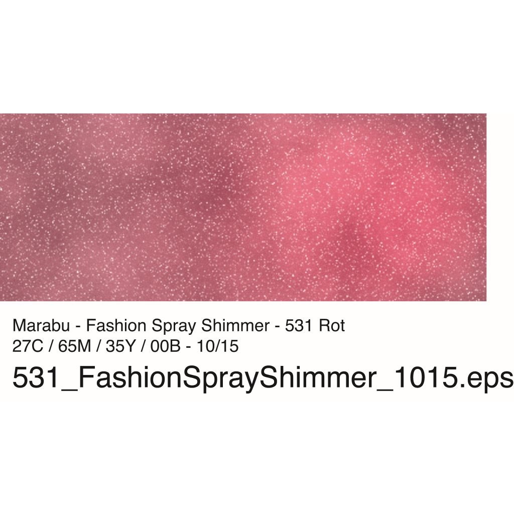 Marabu Fashion-Shimmer - 100 ML Spray Bottle - Red (531)