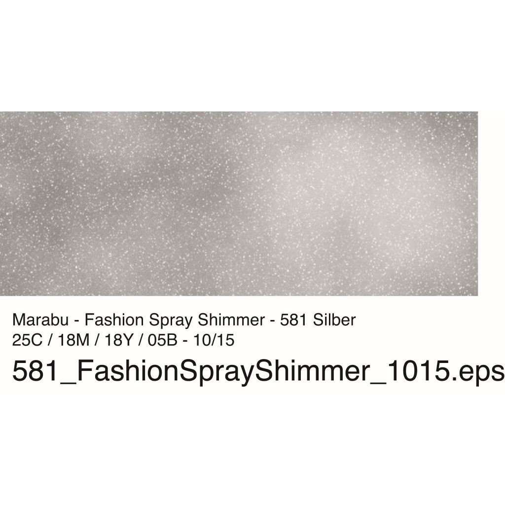 Marabu Fashion-Shimmer - 100 ML Spray Bottle - Silver (581)