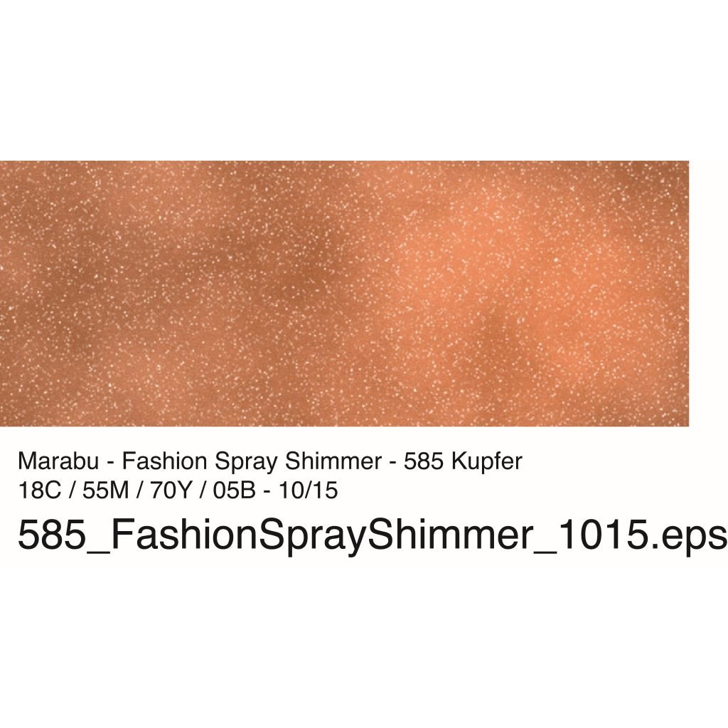 Marabu Fashion-Shimmer - 100 ML Spray Bottle - Copper (585)
