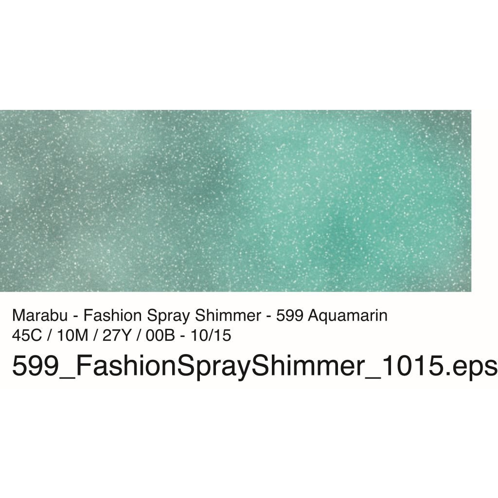 Marabu Fashion-Shimmer - 100 ML Spray Bottle - Aquamarine (599)