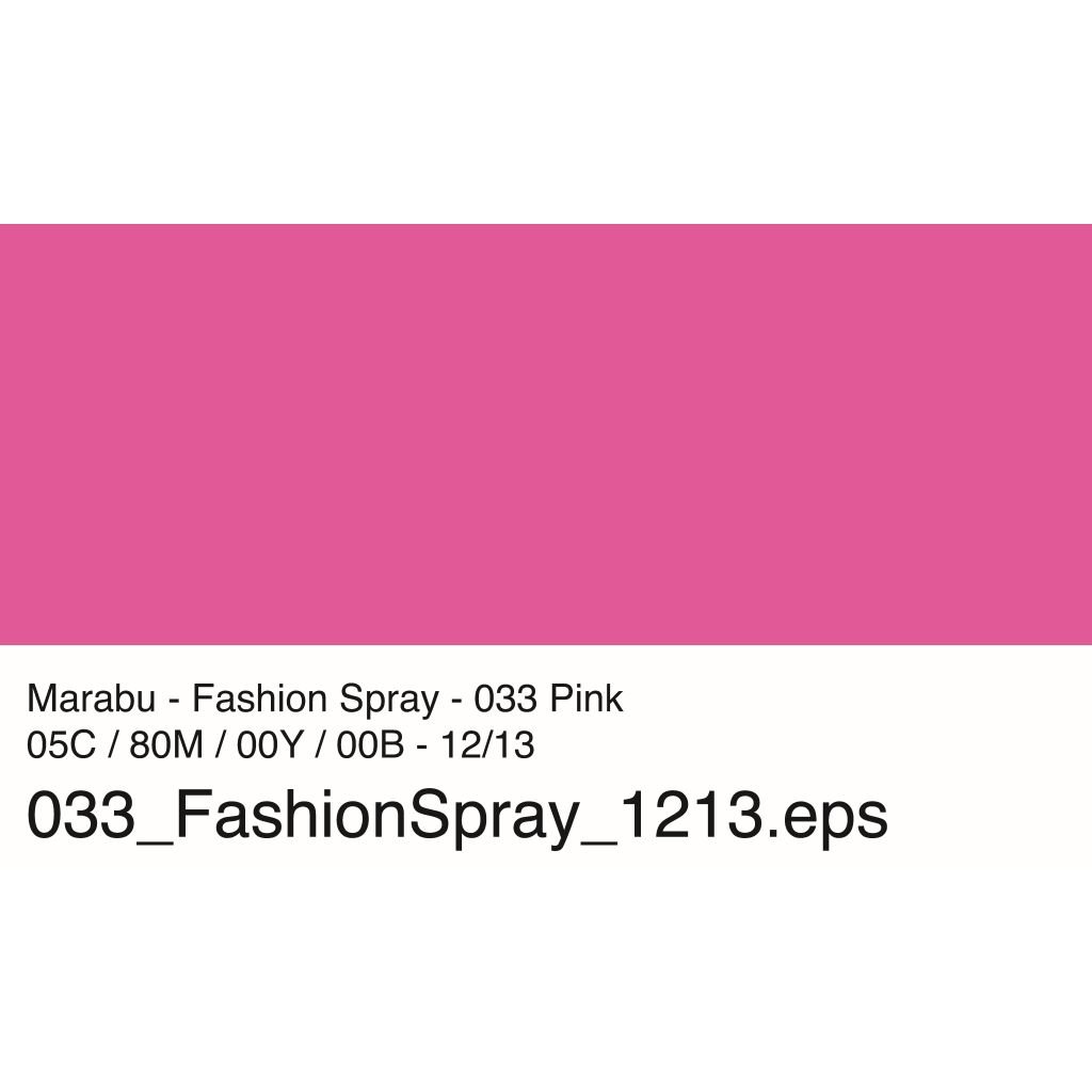 Marabu Fashion Spray - 100 ML Spray Bottle - Pink (033)