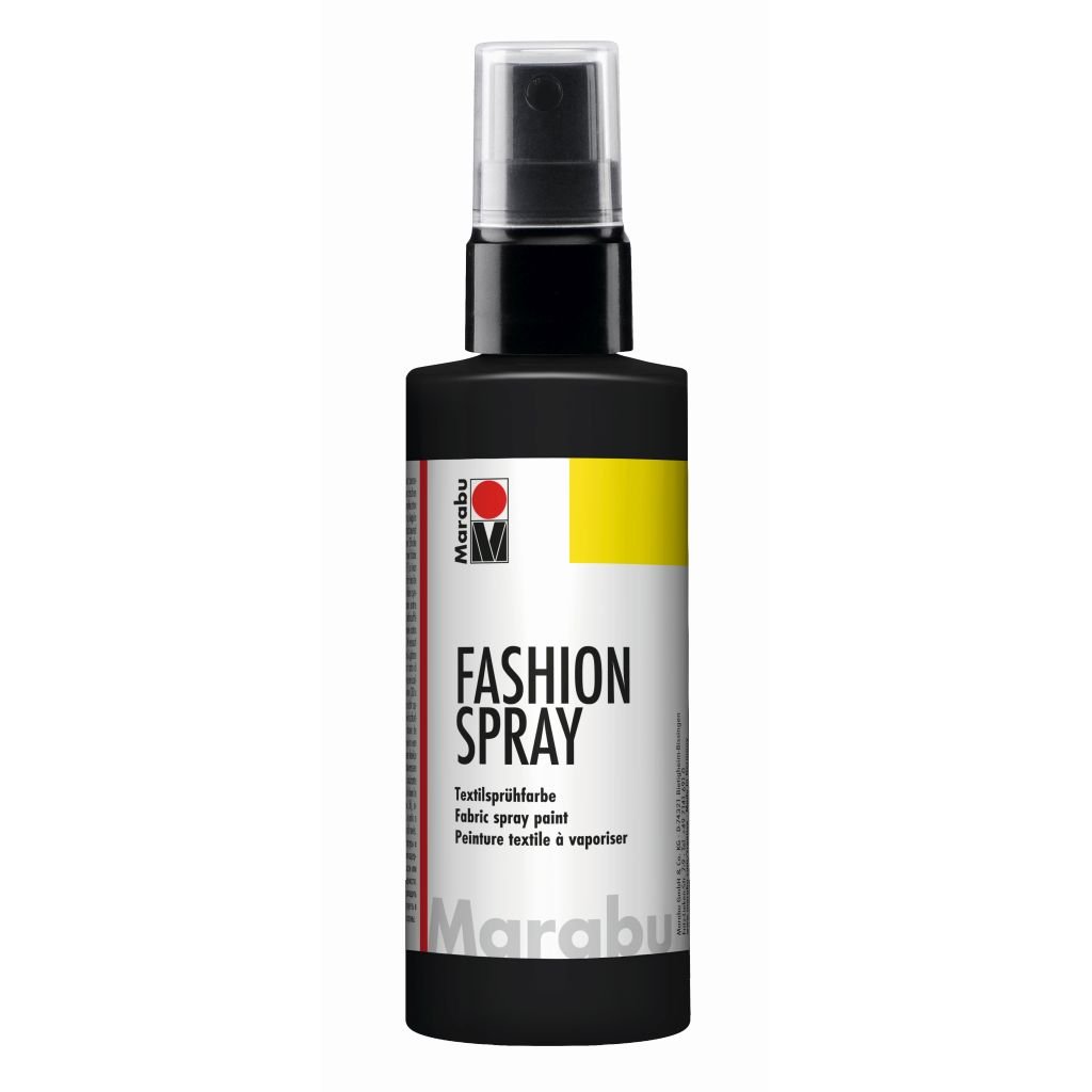 Marabu Fashion Spray - 100 ML Spray Bottle - Black (073)