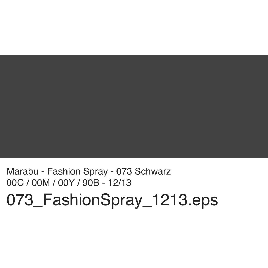 Marabu Fashion Spray - 100 ML Spray Bottle - Black (073)