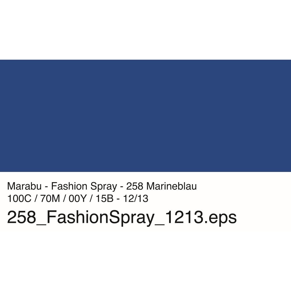 Marabu Fashion Spray - 100 ML Spray Bottle - Marine Blue (258)