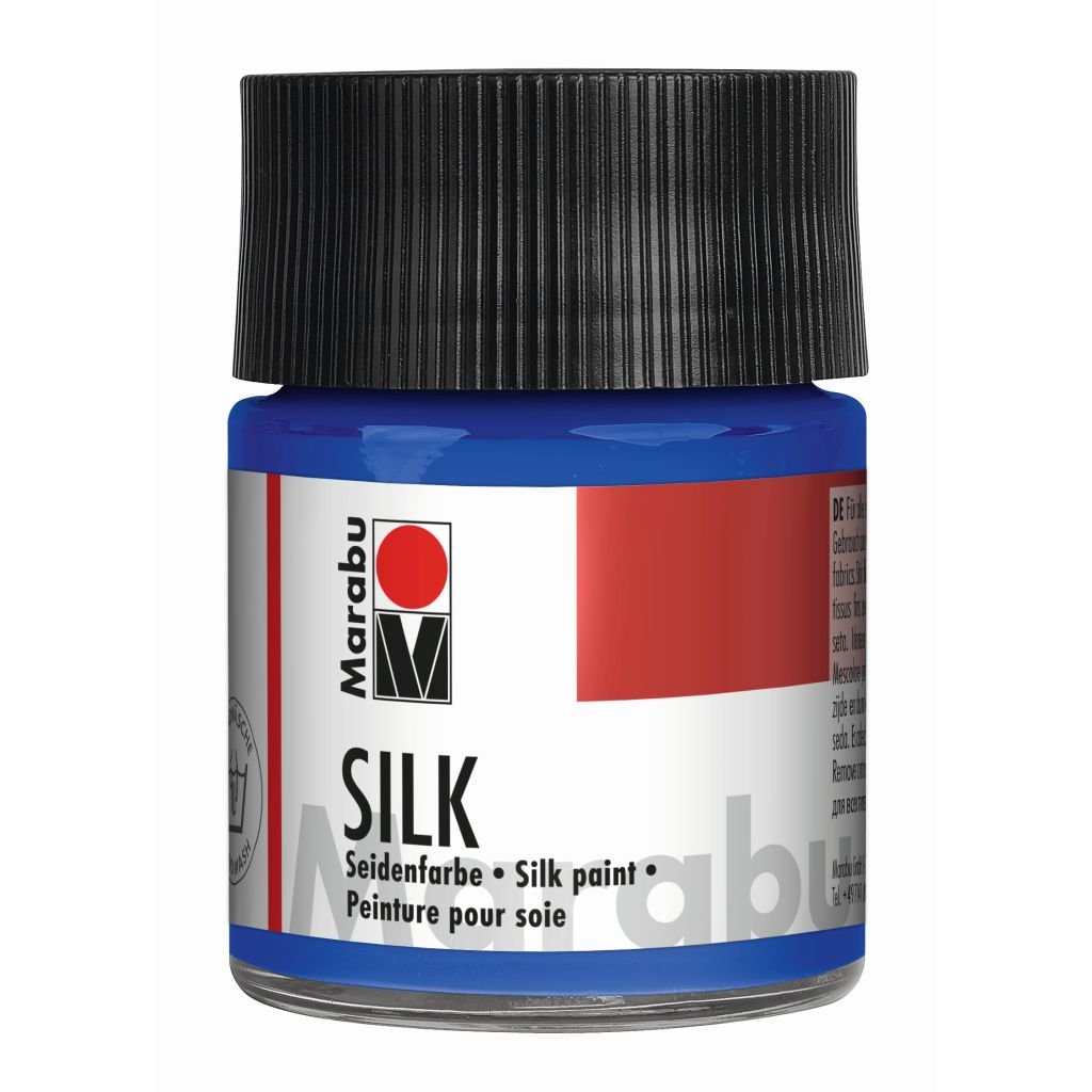 Marabu Silk Paint - Bottle of 50 ML - Medium Blue (052)