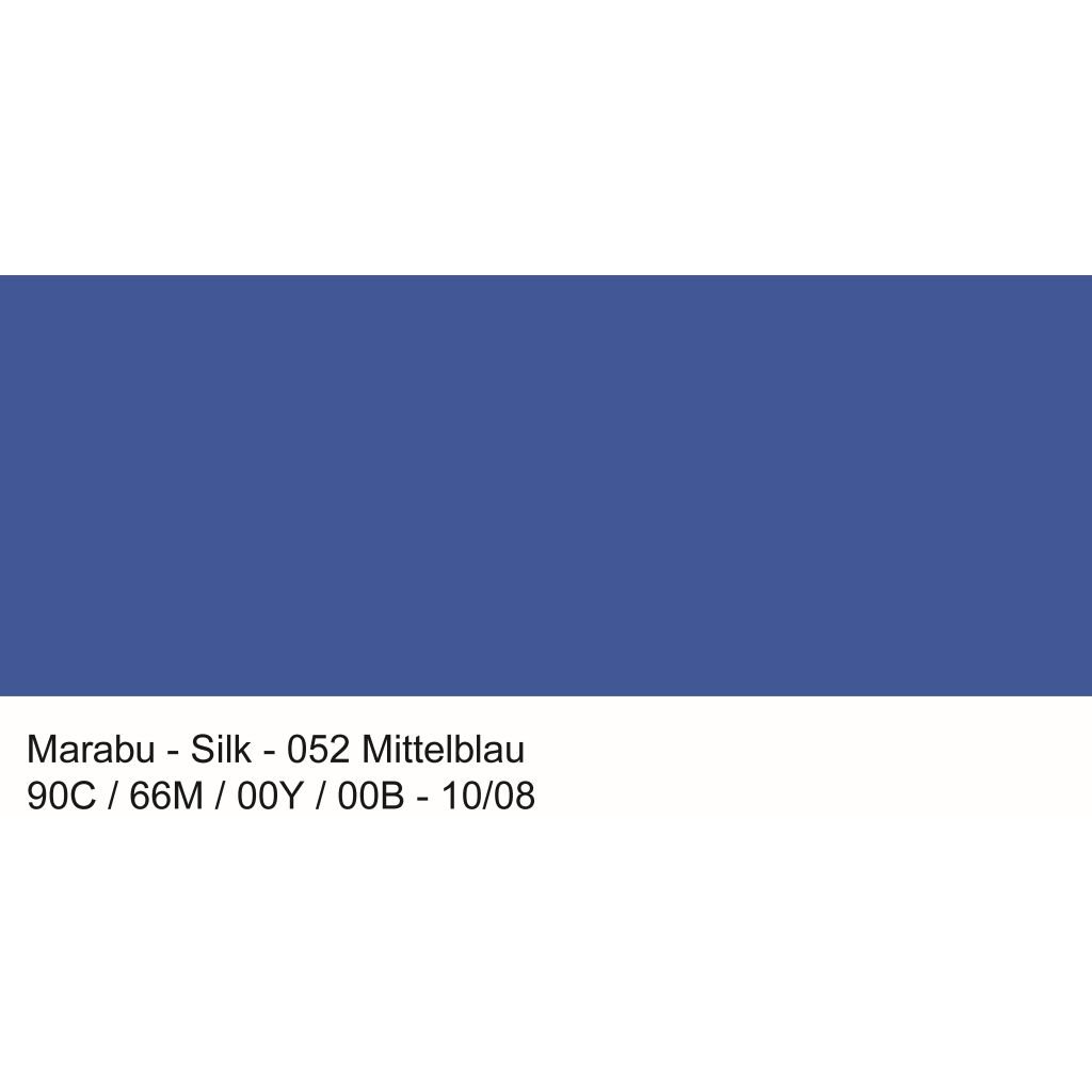 Marabu Silk Paint - Bottle of 50 ML - Medium Blue (052)
