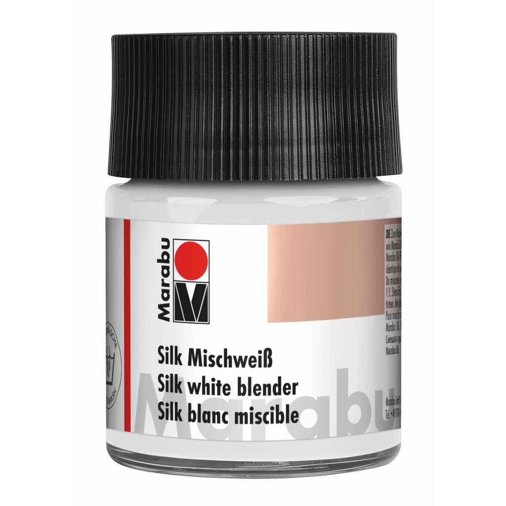 Marabu Silk Paint - Bottle of 50 ML - White Blender (202)