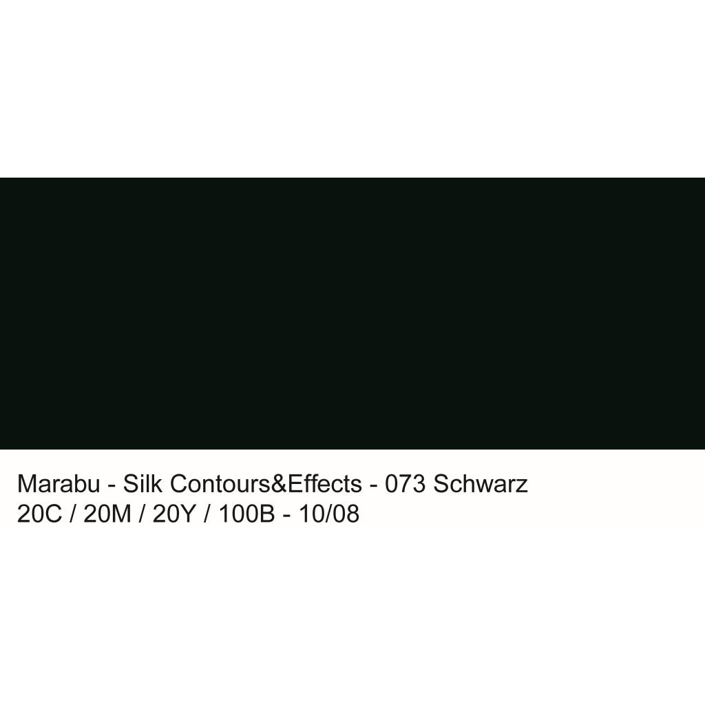 Marabu Contours & Effects - Water-Based Resist / Outliner - 25 ML Liner - Black (073)