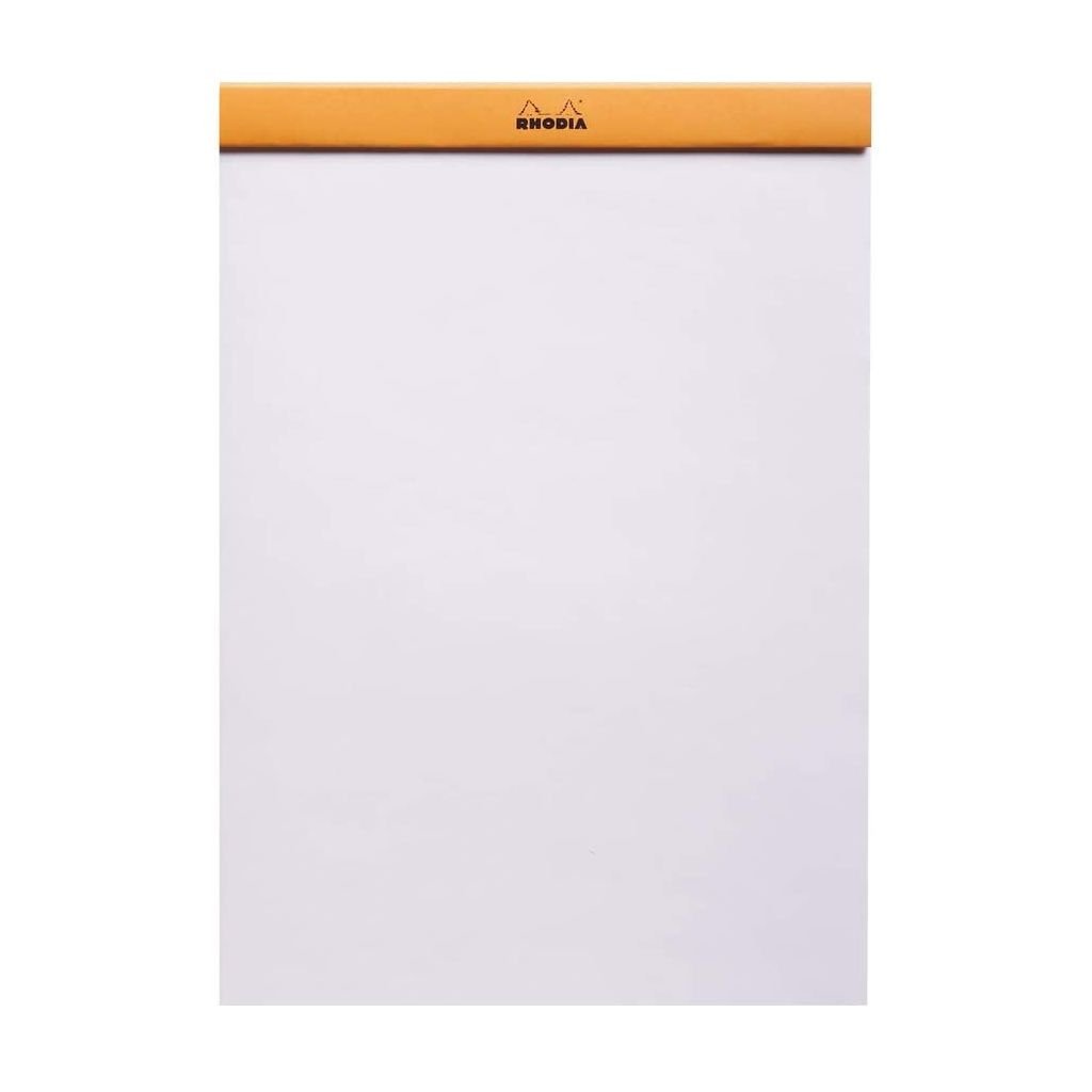 Rhodia - Basics Orange No. 18 - Stapled - Blank Notepad - A4 (210 mm x 297 mm or 8.3