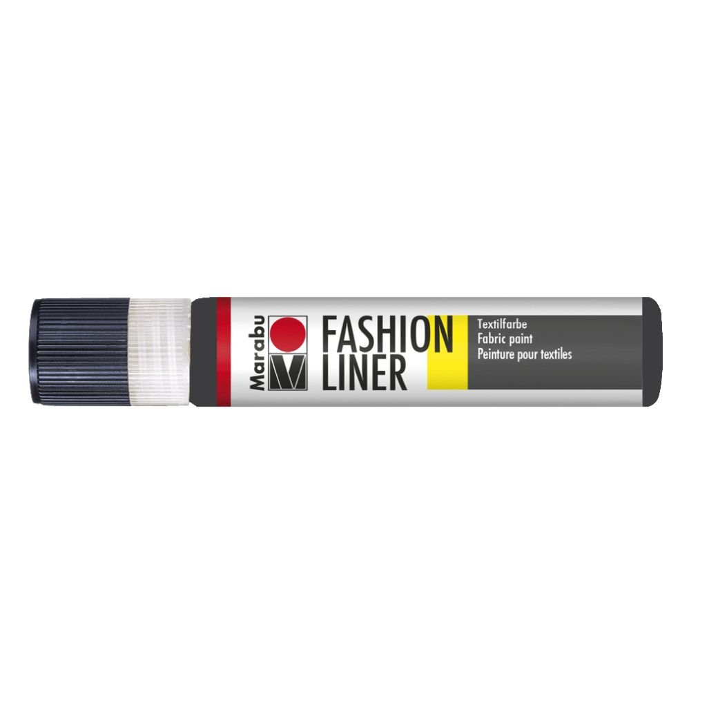 Marabu Fashion Liner - Fabric Paint - 25 ML - Black (073)