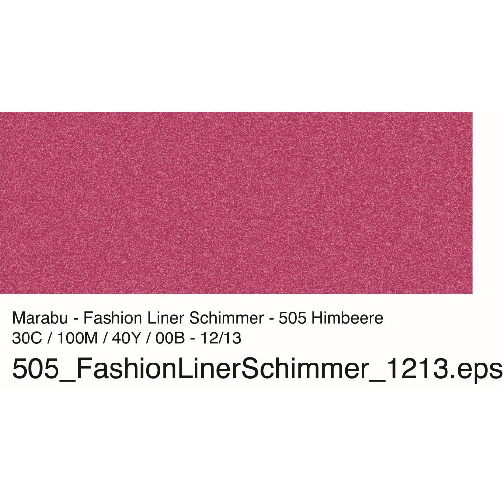 Marabu Fashion Liner - Fabric Paint - 25 ML - Shimmer Raspberry (505)