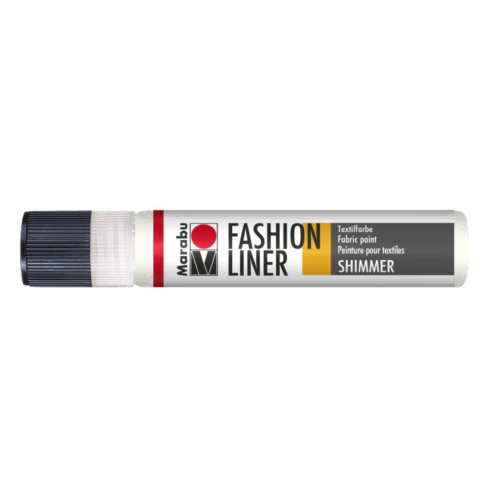 Marabu Fashion Liner - Fabric Paint - 25 ML - Shimmer Pearl (572)