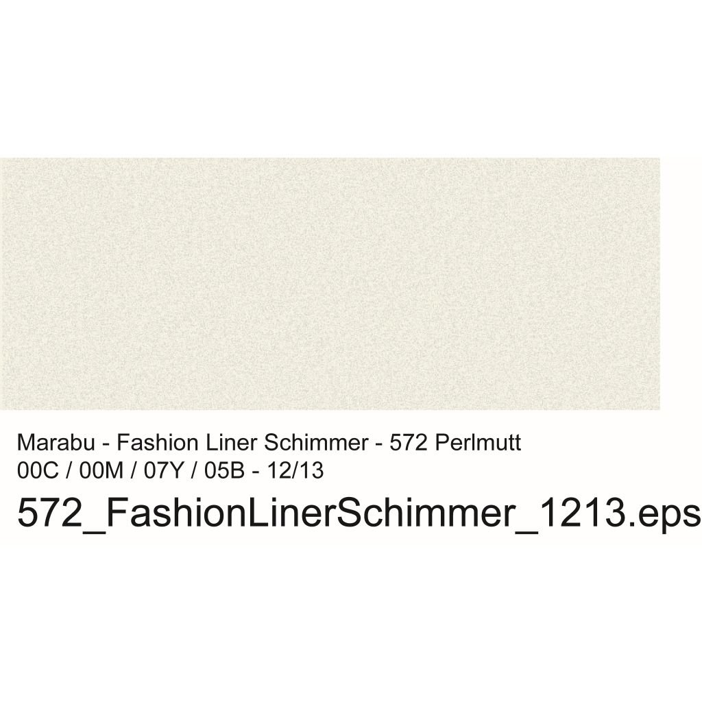 Marabu Fashion Liner - Fabric Paint - 25 ML - Shimmer Pearl (572)