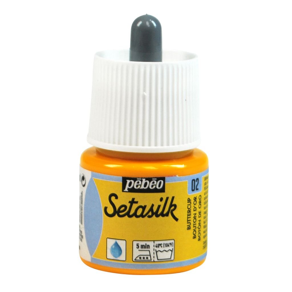 Pebeo Setasilk Paint - 45 ml Bottle - Buttercup (02)