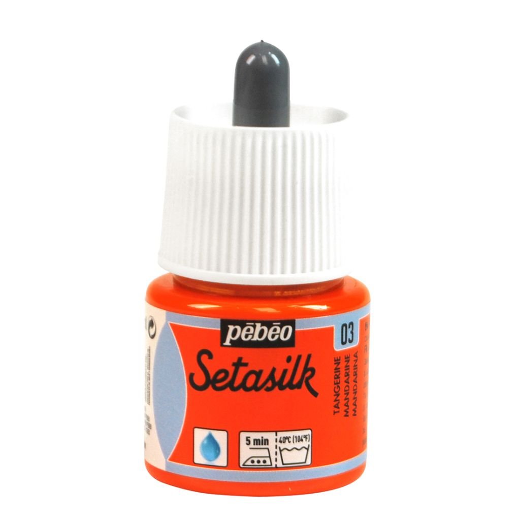 Pebeo Setasilk Paint - 45 ml Bottle - Tangerine (03)