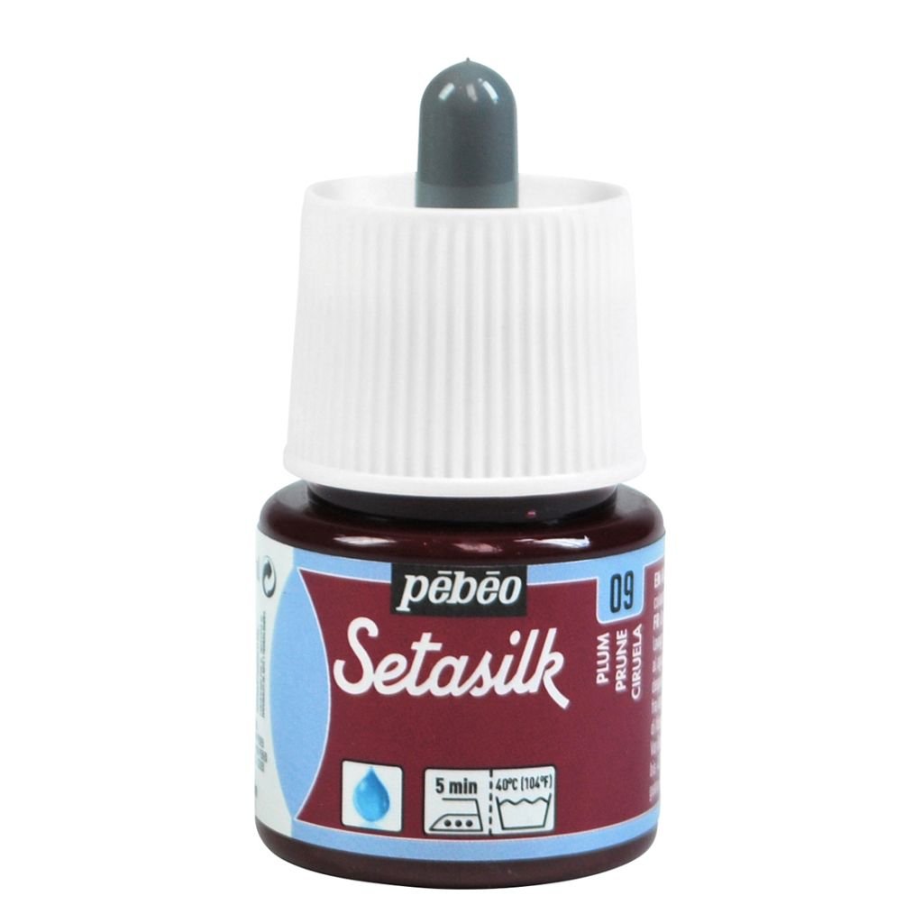 Pebeo Setasilk Paint - 45 ml Bottle - Plum (09)