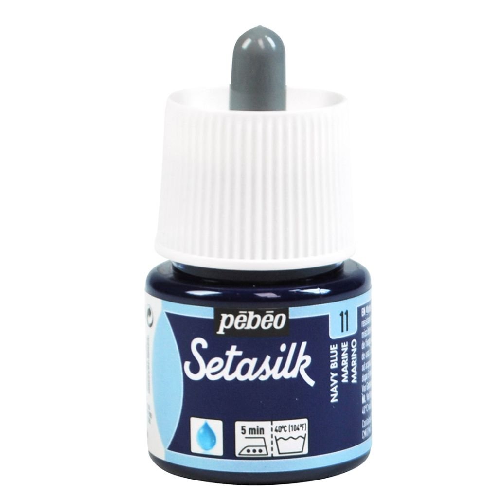 Pebeo Setasilk Paint - 45 ml Bottle - Navy Blue (11)