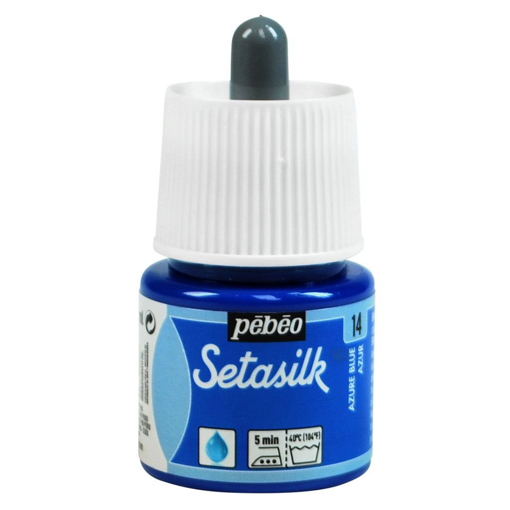 Pebeo Setasilk Paint - 45 ml Bottle - Azure Blue (14)