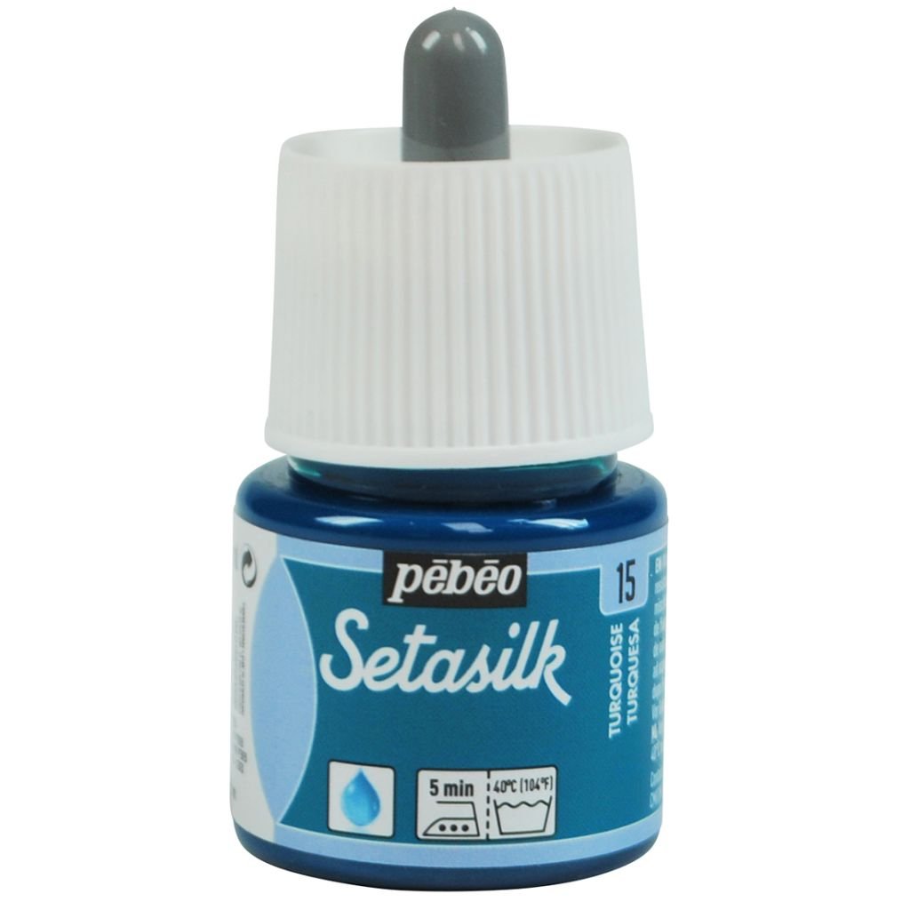 Pebeo Setasilk Paint - 45 ml Bottle - Turquoise (15)
