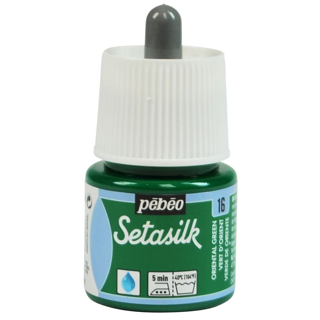 Pebeo Setasilk Paint - 45 ml Bottle - Oriental Green (16)