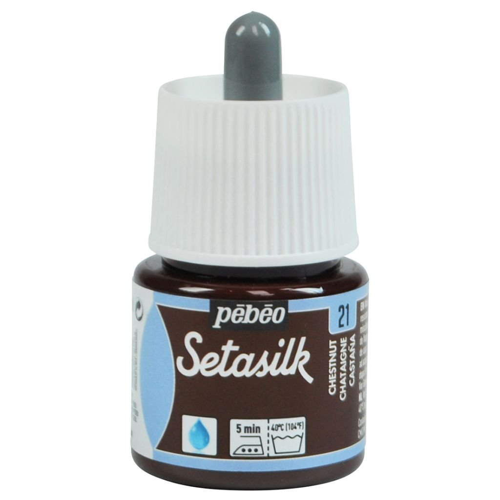 Pebeo Setasilk Paint - 45 ml Bottle - Chestnut (21)