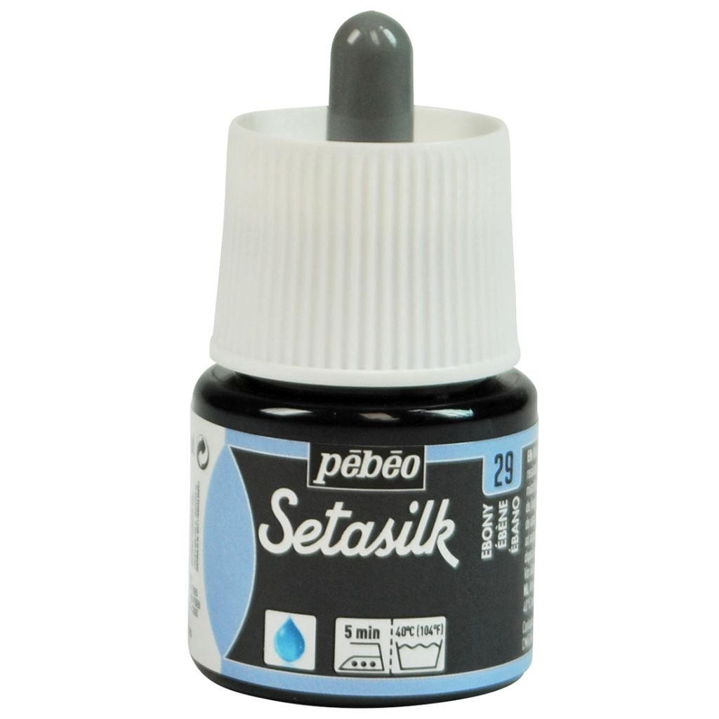 Pebeo Setasilk Paint - 45 ml Bottle - Ebony (29)