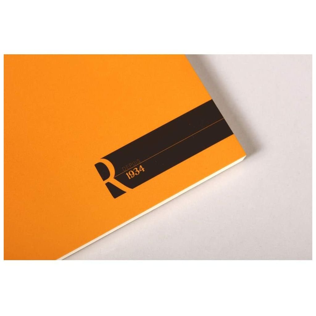 Rhodia - Orange R No. 18 - Premium - Stapled - Blank Notepad - A4 (210 mm x 297 mm or 8.3