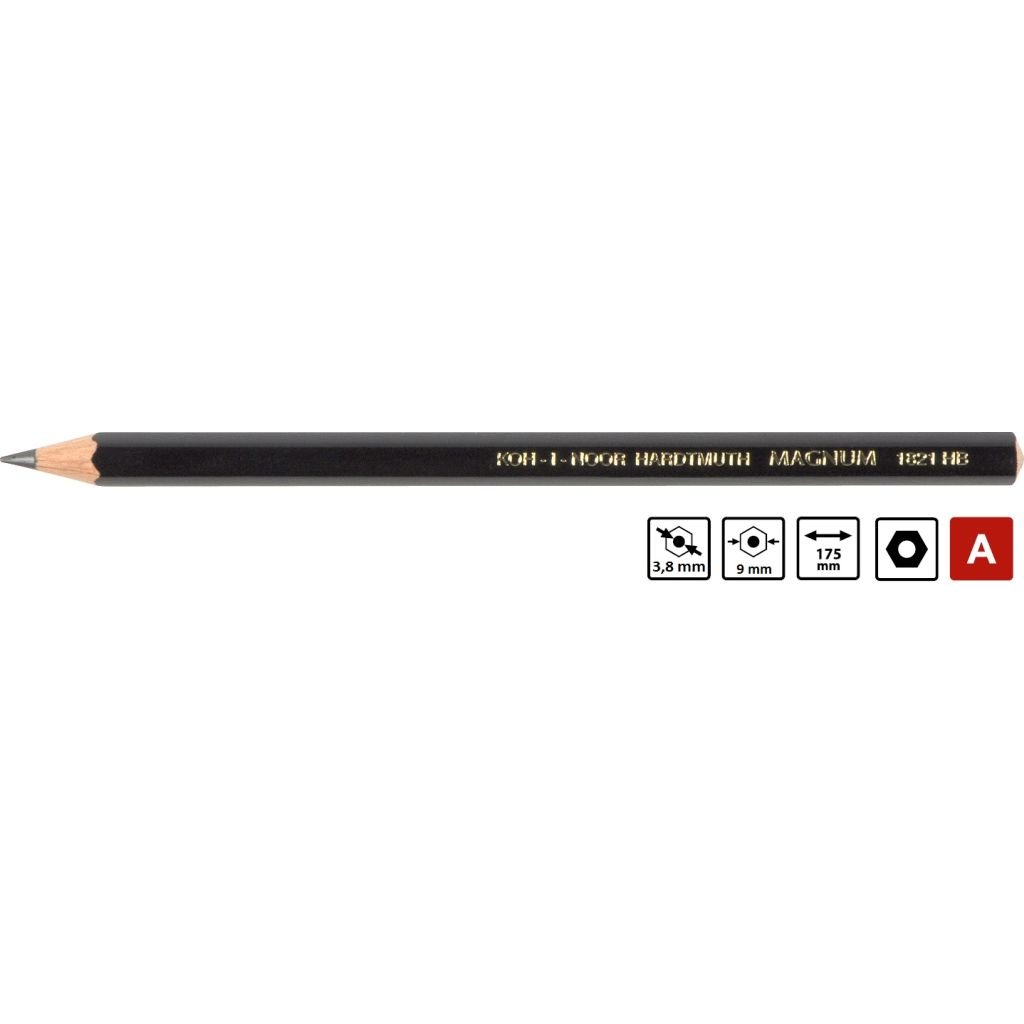 Koh-I-Noor Magnum Black Star Professional Graphite Pencil - HB