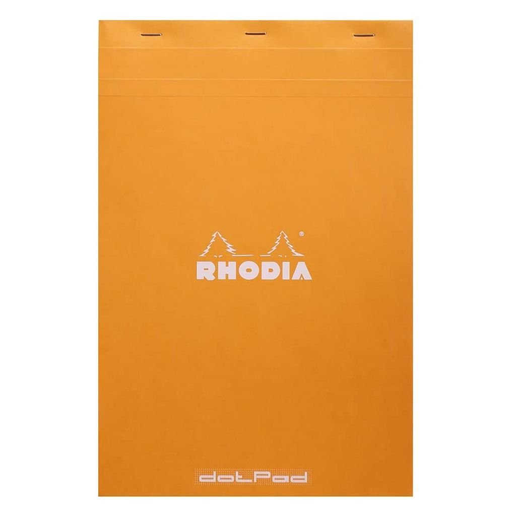 Rhodia - Basics Orange No. 19 - Stapled - Dot Grid Pad - A4+ (210 mm x 318 mm or 8.3