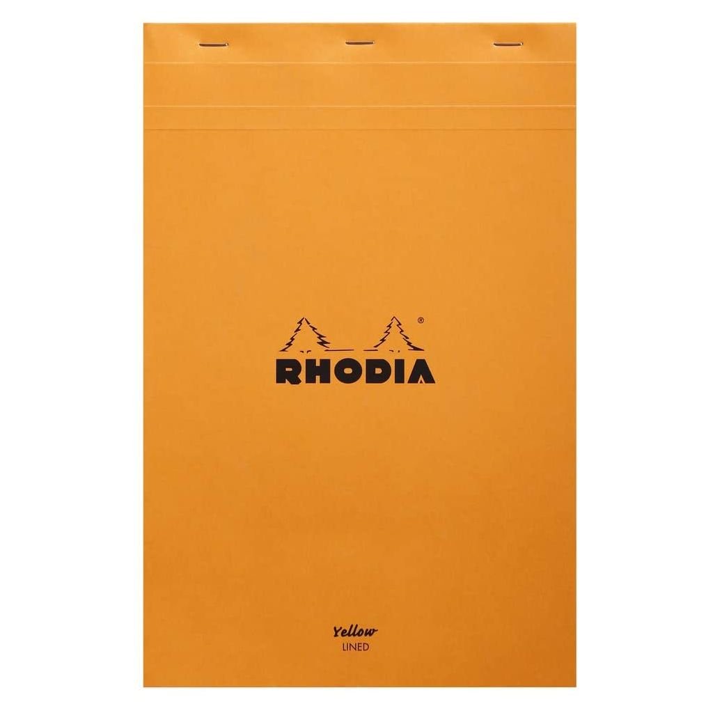 Rhodia - Basics Orange No. 19 - Stapled - Lined + Margin Notepad - A4+ (210 mm x 310 mm or 8.3