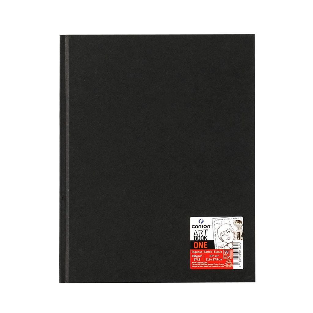 Canson One Art Book - Fine Grain 100 GSM - A4 (21.6 x 27.9 cm or 8.5 x 11