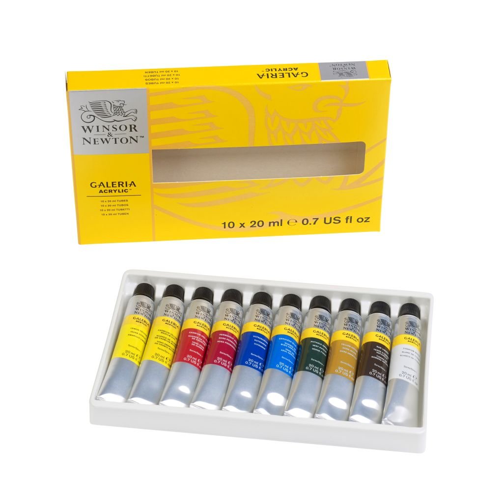 Winsor & Newton Galeria Acrylic Colour Painting Set- 9 Tubes x 60 ML