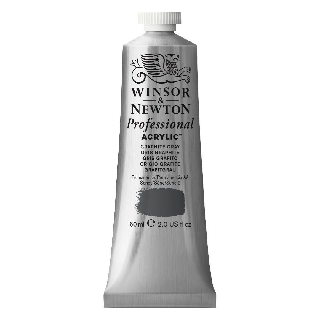 Winsor & Newton Professional Acrylic Colour - Tube of 60 ML - Graphite Grey (292)