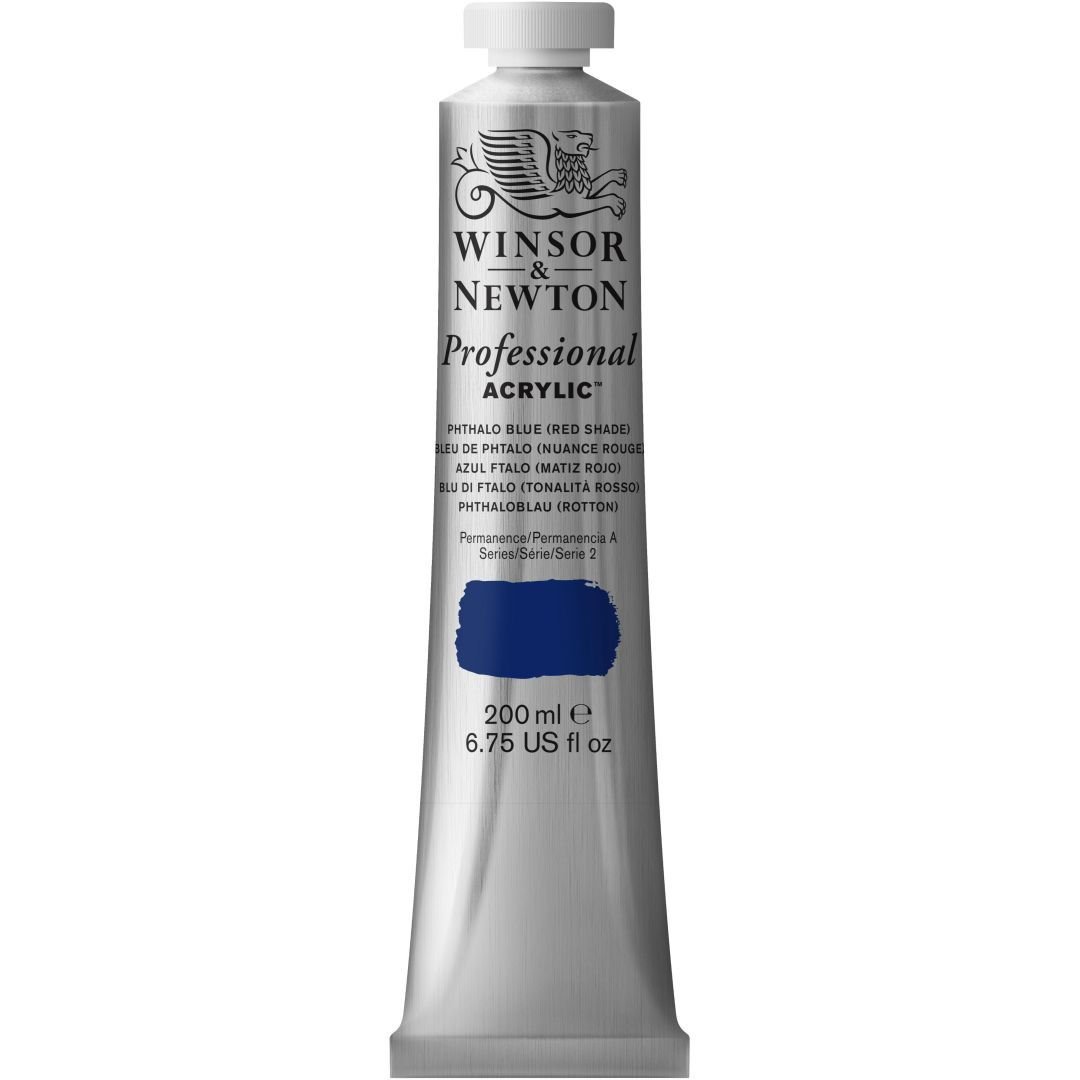 Winsor & Newton Professional Acrylic Colour - Tube of 200 ML - Phthalo Blue Red Shade (514)