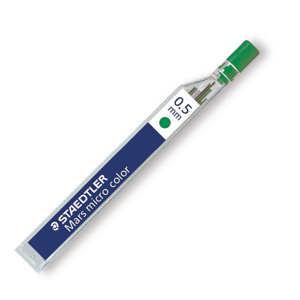 Staedtler Mars Micro Colour 254 - 0.5 MM Green - Mechanical Pencil Leads - Pack of 12