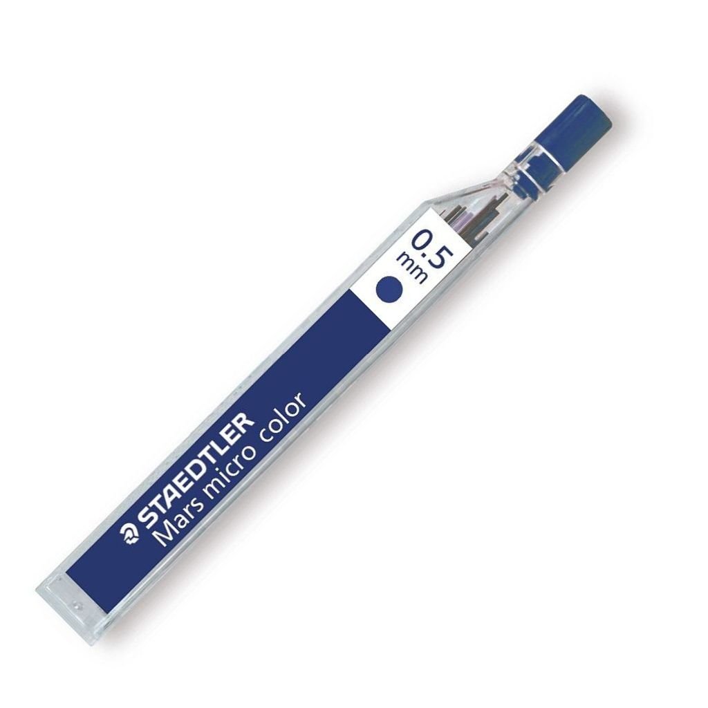 Staedtler Mars Micro Colour 254 - 0.5 MM Blue - Mechanical Pencil Leads - Pack of 12