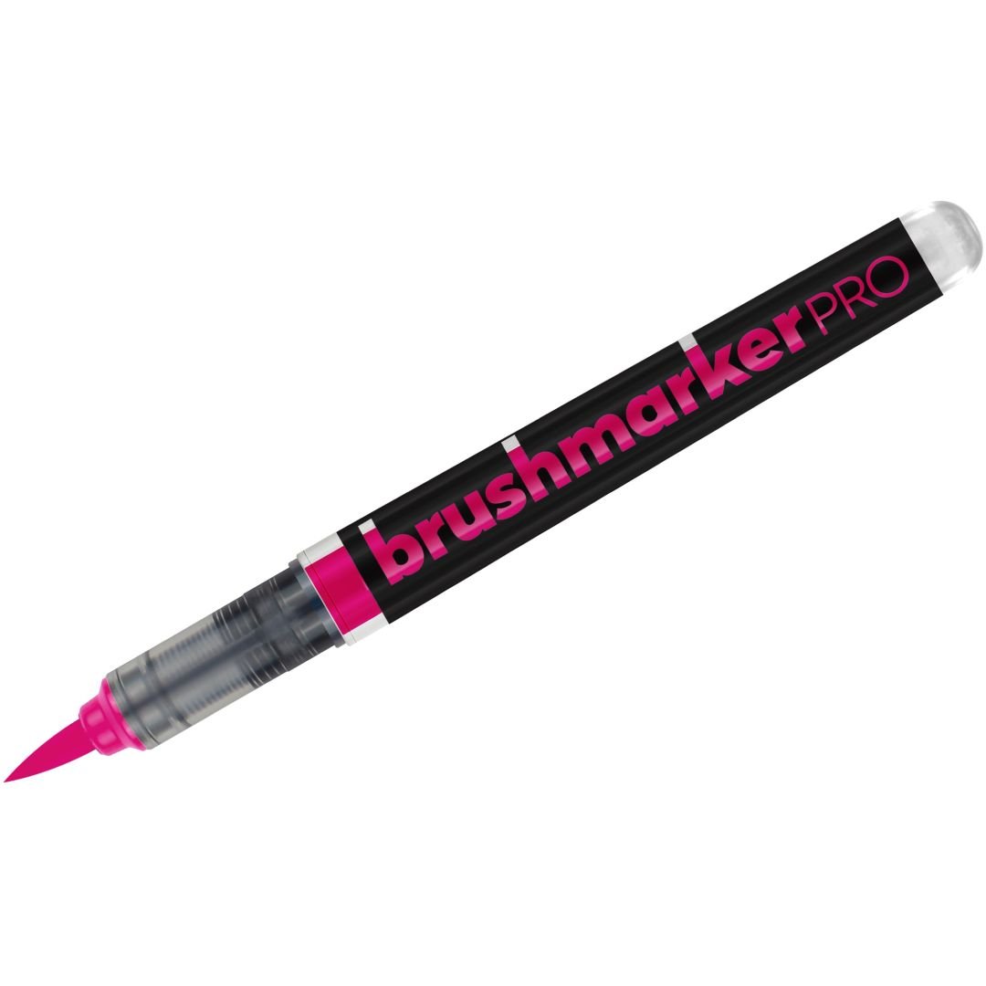 Karin Brushmarker PRO - Water-Based - Brush Tip - Neon Red Lilac (4072)