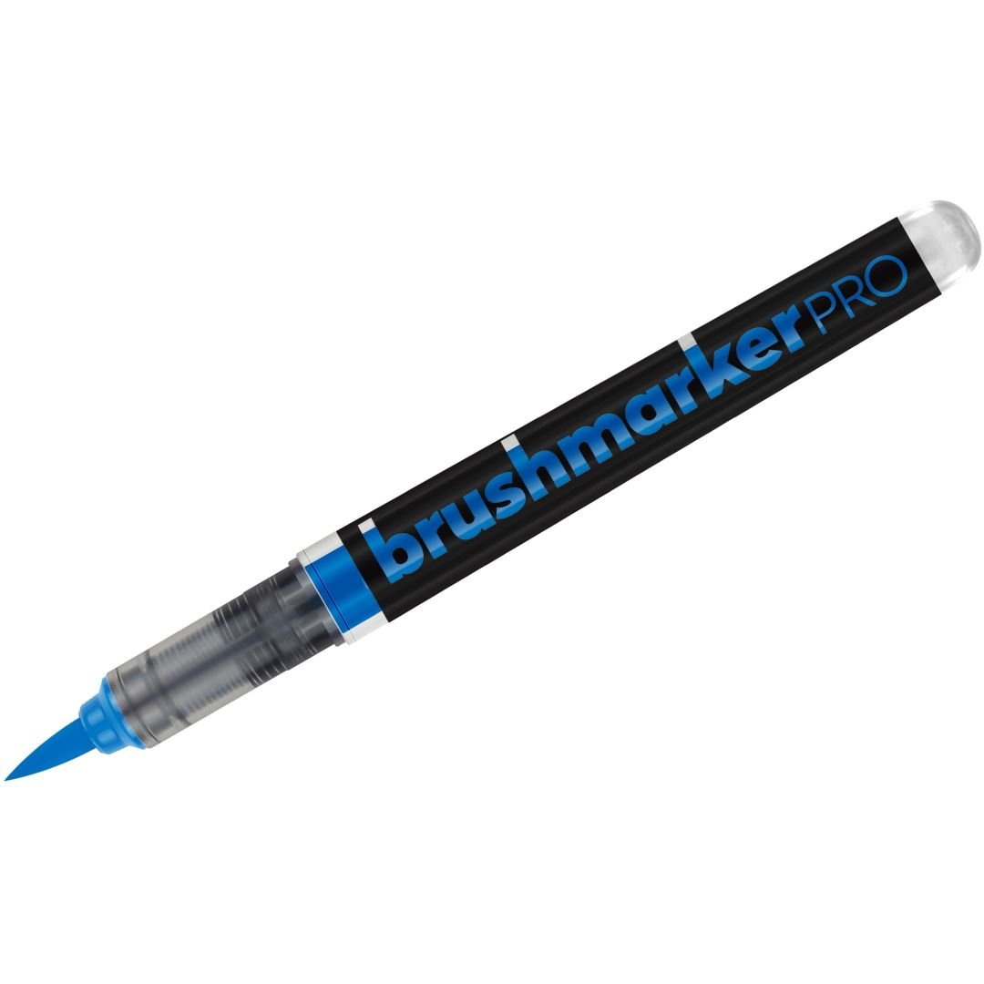 Karin Brushmarker PRO - Water-Based - Brush Tip - Neon Violet Blue (5272)