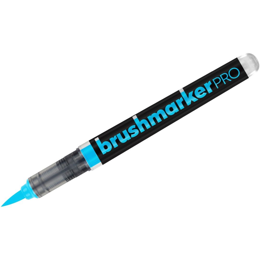Karin Brushmarker PRO - Water-Based - Brush Tip - Neon Blue (6152)