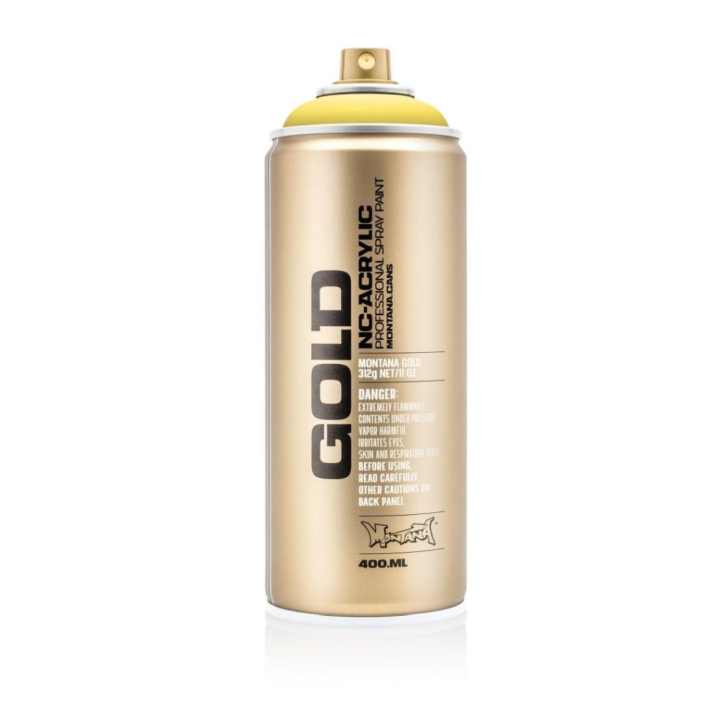 Montana Gold Acrylic Professional Spray Paint - 400 ML Can - Easter Yellow (G 1010)