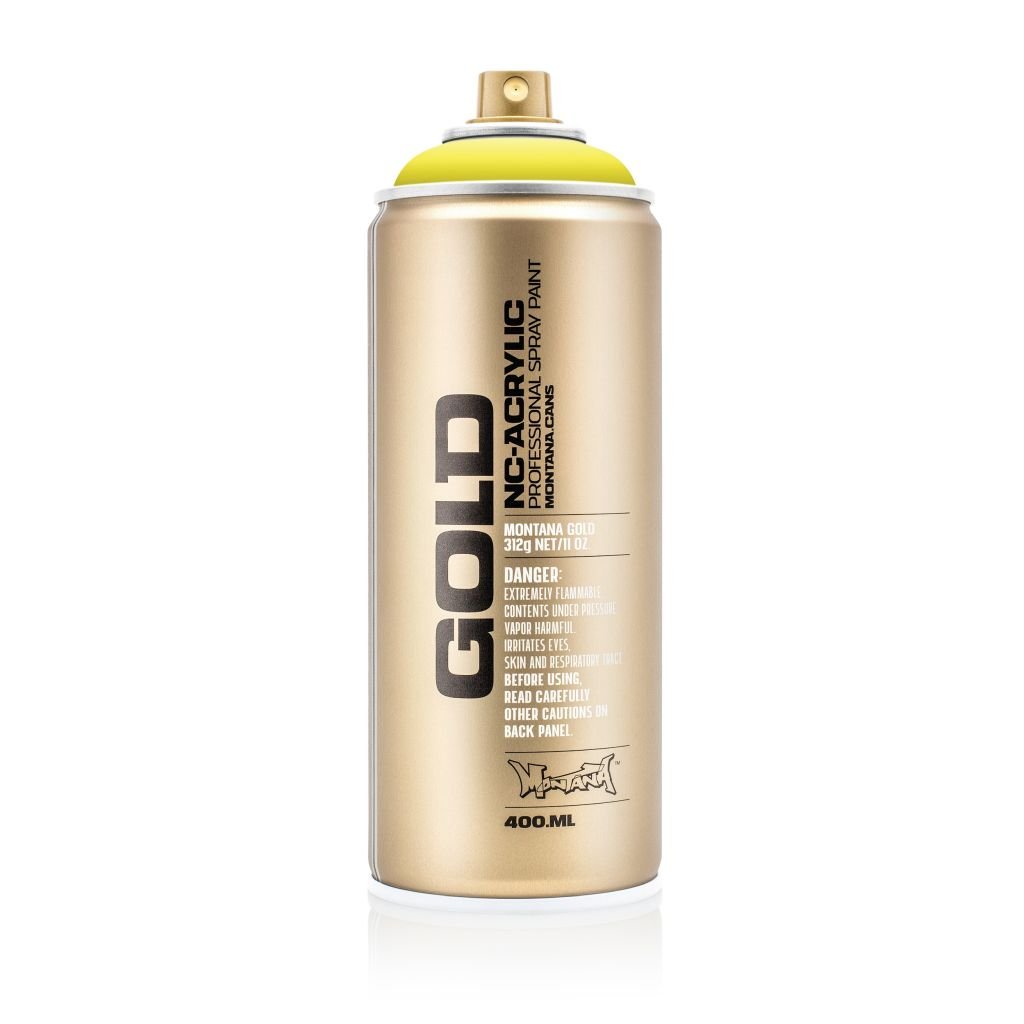 Montana Gold Acrylic Professional Spray Paint - 400 ML Can - Brimstone (G 1110)