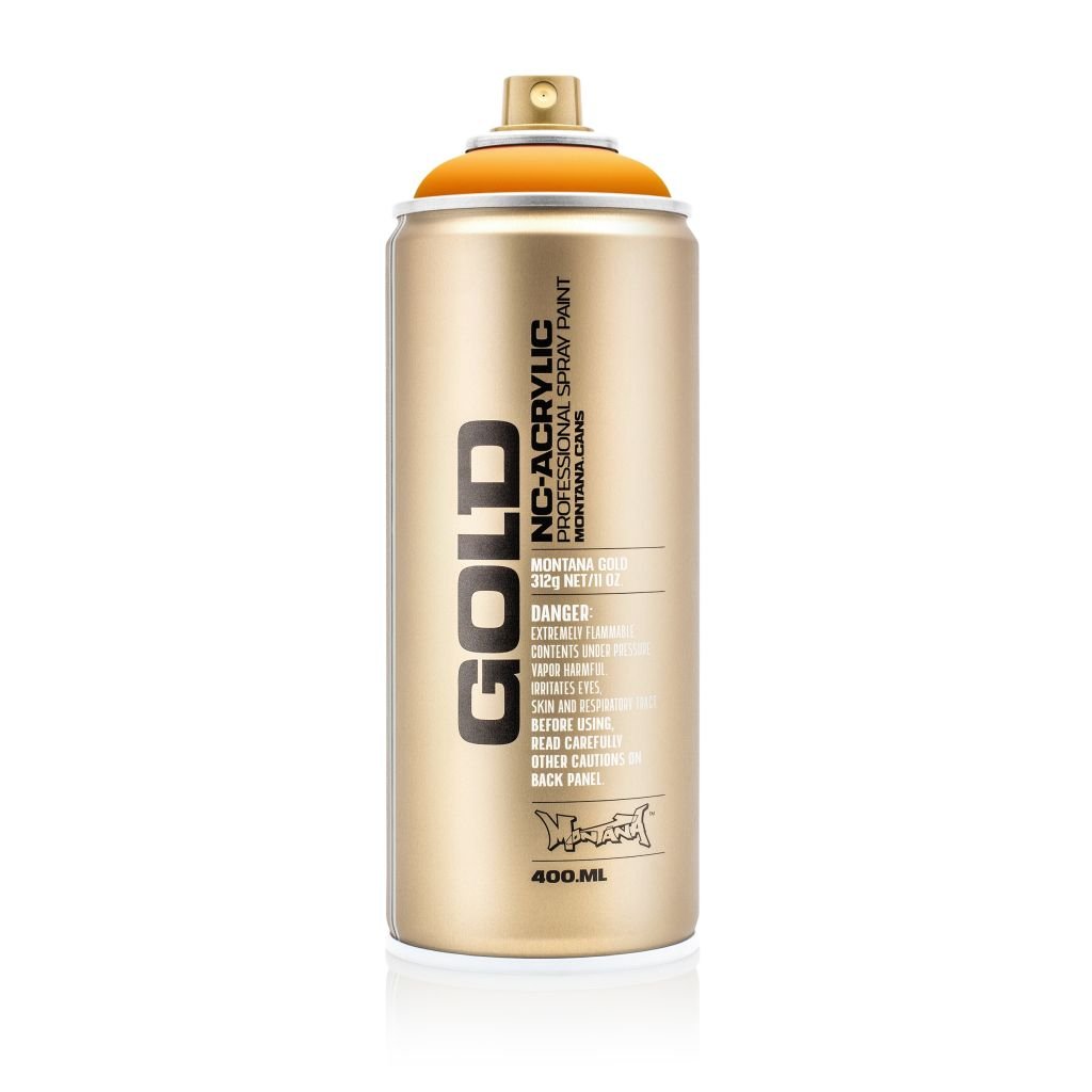 Montana Gold Acrylic Professional Spray Paint - 400 ML Can - Golden Yellow (G 1240)